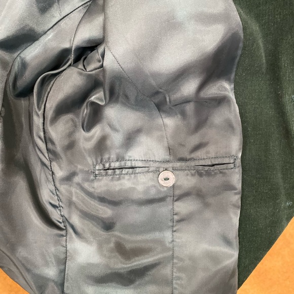 Forest Green Thin Wale Corduroy Blazer. - Picture 8 of 8